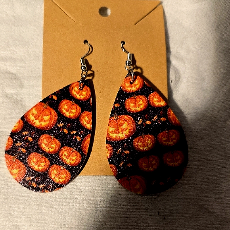 Halloween Pumpkin Earrings